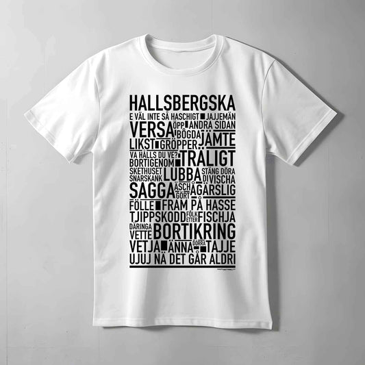 Hallsbergska Dialekt Text T-shirt