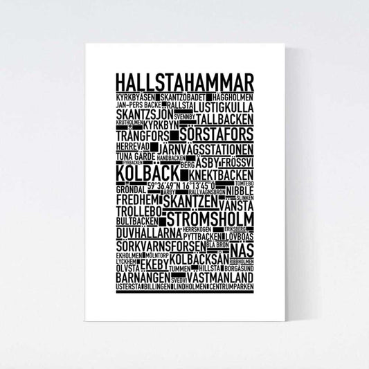 Hallstahammar Text Poster