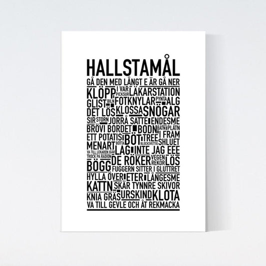 Hallstamål Dialekt Text Poster