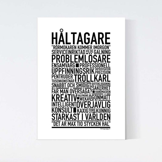 Håltagare Text Poster