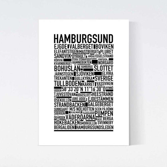 Hamburgsund Text Poster