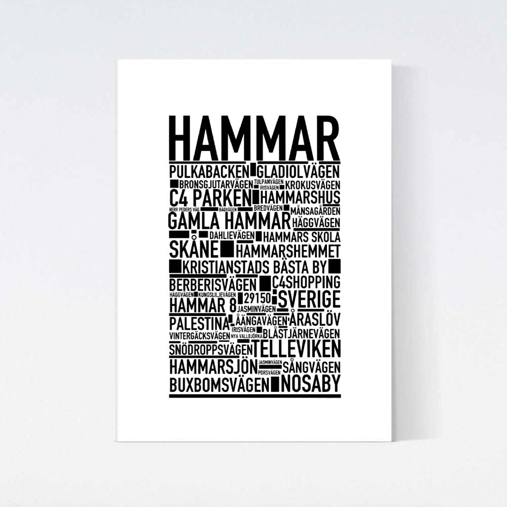 Hammar Text Poster