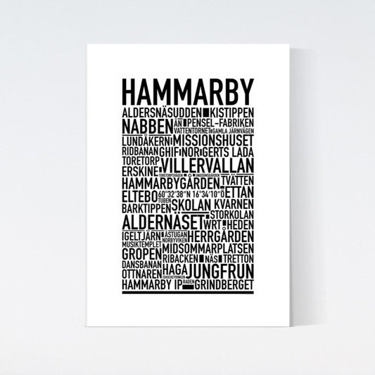 Hammarby Text Poster