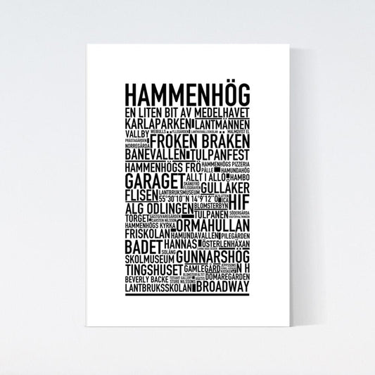 Hammenhög Text Poster