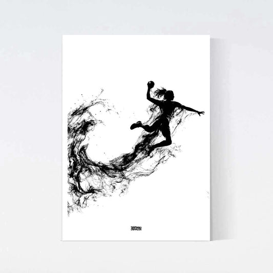 Handboll Spelare Dam Poster