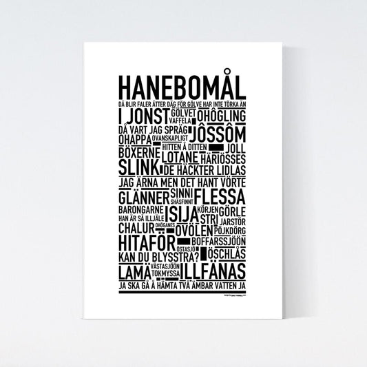 Hanebomål Dialekt Text Poster