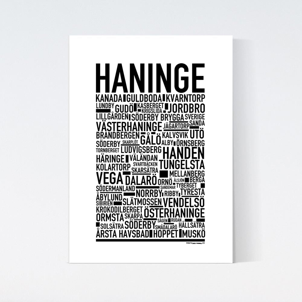 Haninge Text Poster