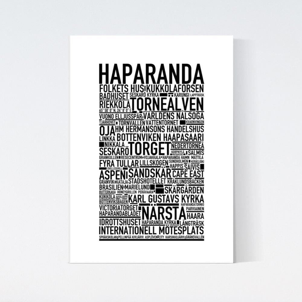 Haparanda Text Poster