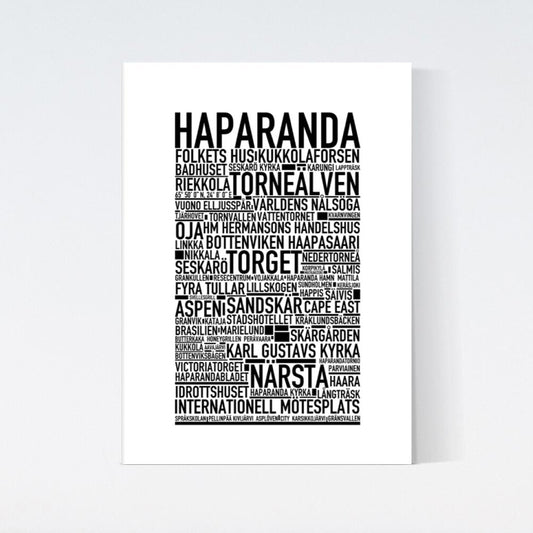 Haparanda Text Poster
