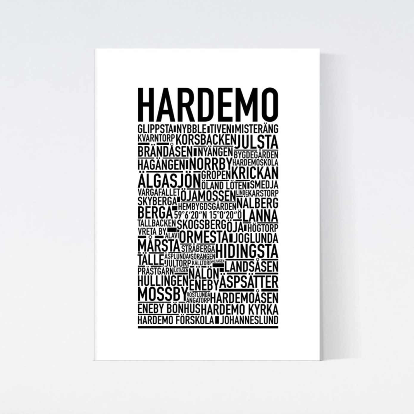 Hardemo Text Poster