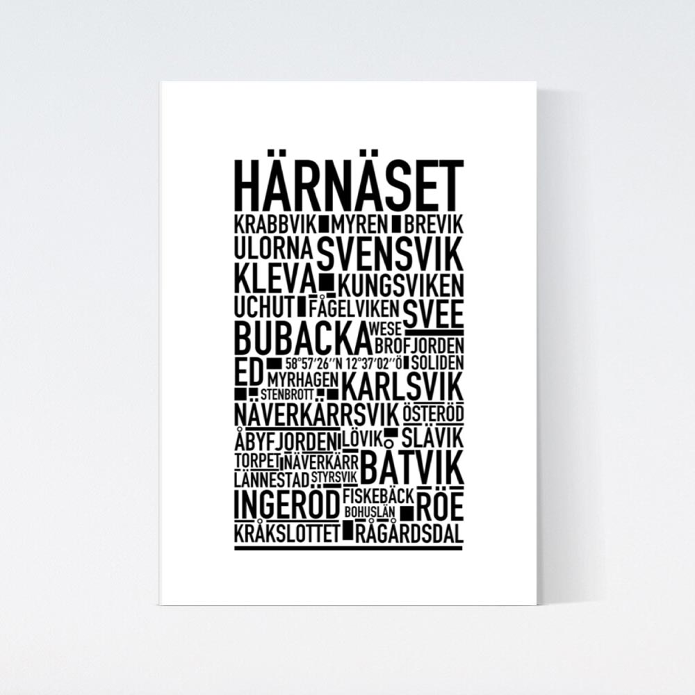 Härnäset Text Poster