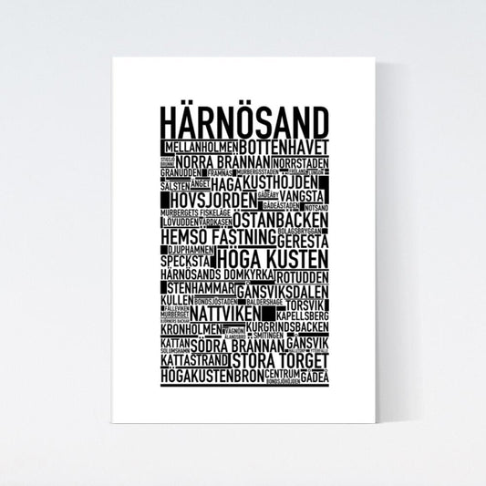 Härnösand Text Poster