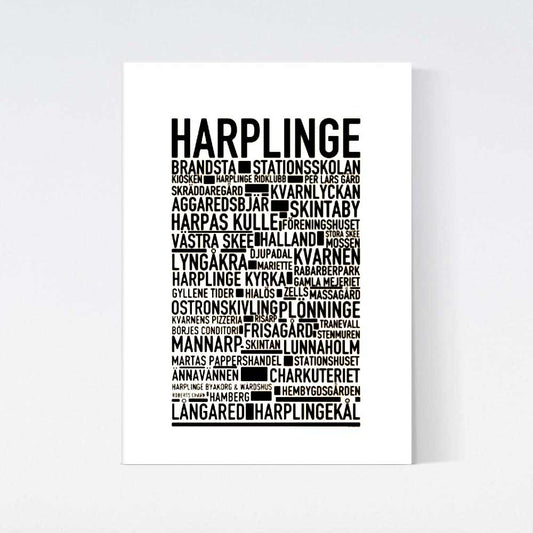 Harplinge Text Poster