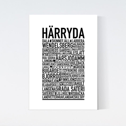 Härryda Text Poster