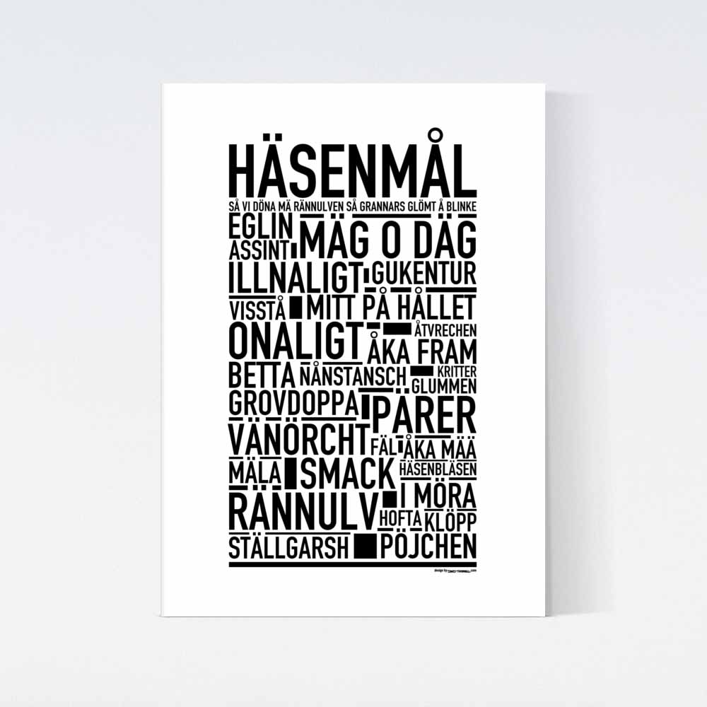 Häsenmål Dialekt Text Poster