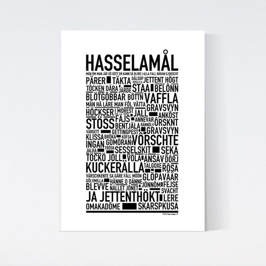 Hasselamål Dialekt Text Poster