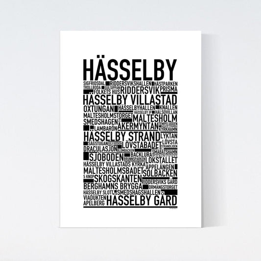 Hässelby Text Poster