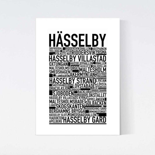 Hässelby Text Poster