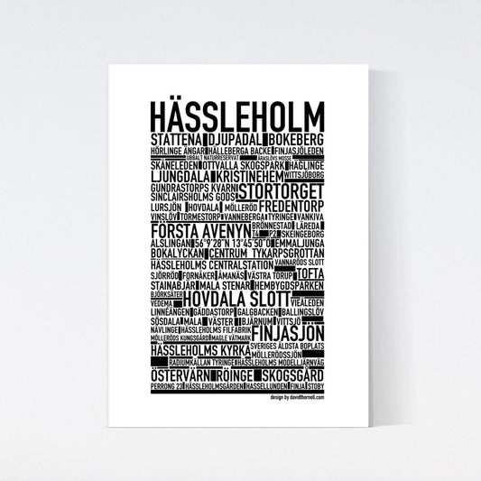 Hässleholm Text Poster