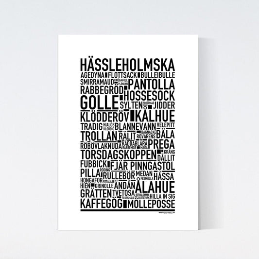 Hässleholmska Dialekt Text Poster