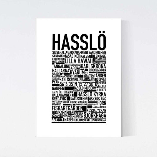 Hasslö Text Poster