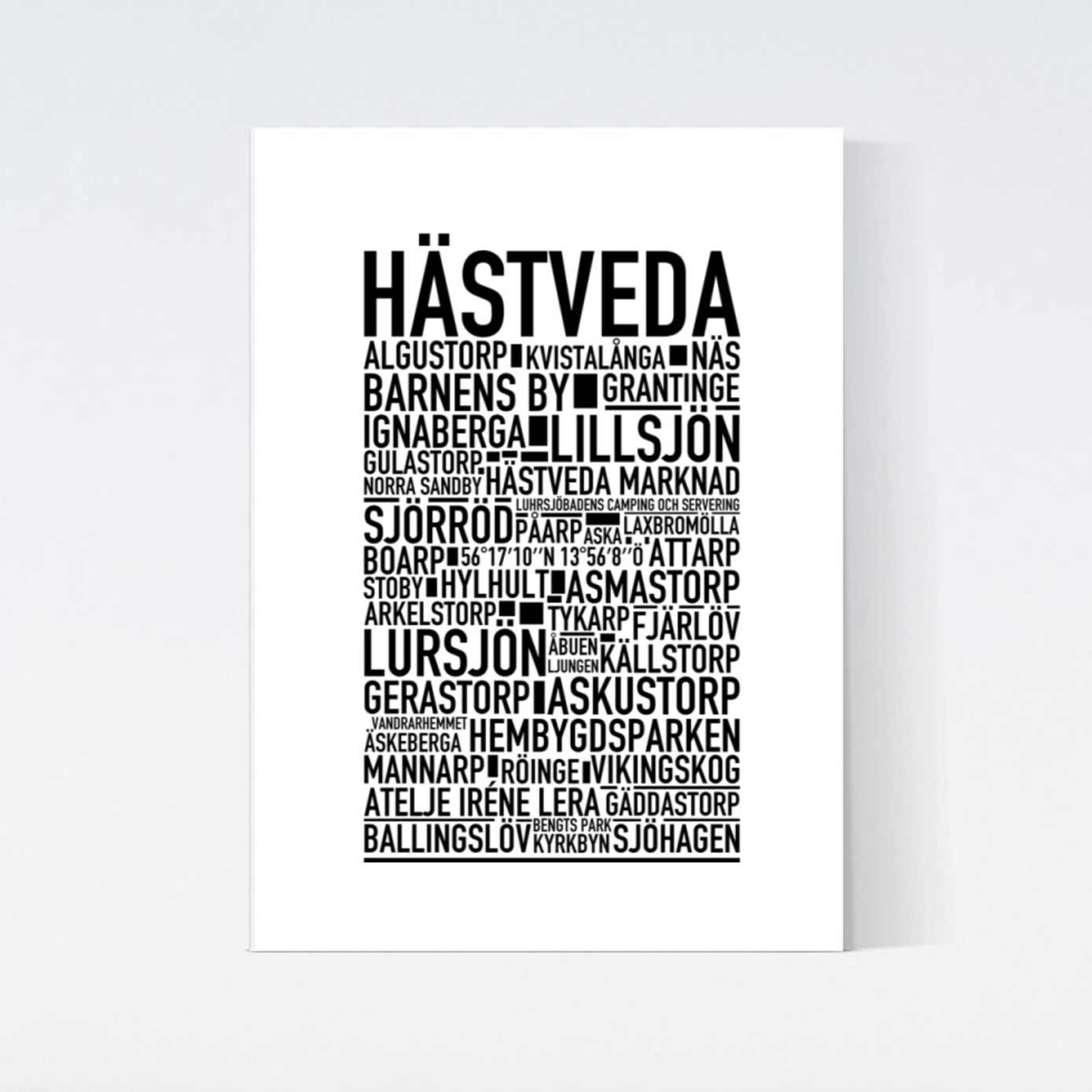 Hästveda Text Poster