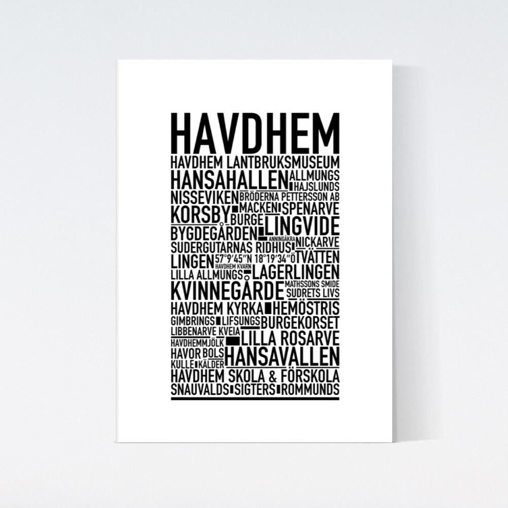 Havdhem Text Poster