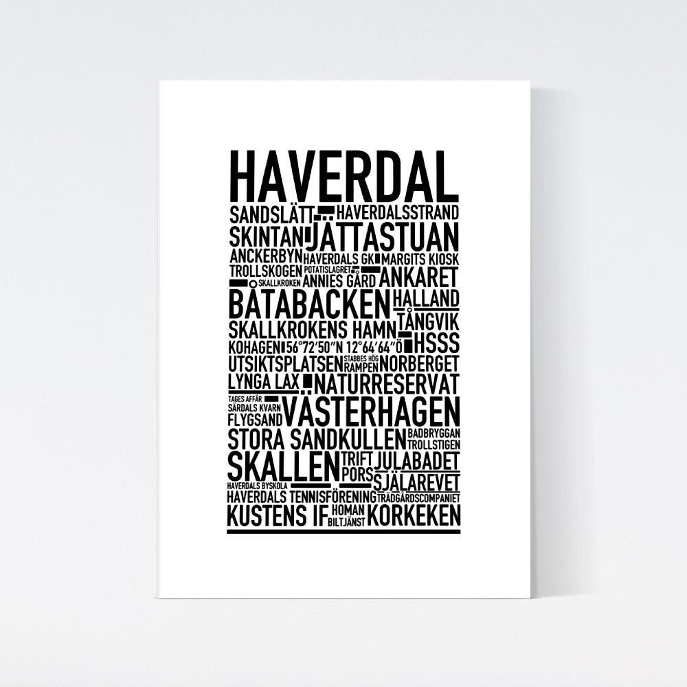 Haverdal Text Poster