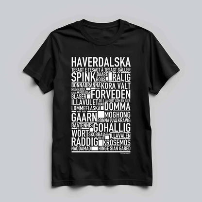 Haverdalska Dialekt Text T-shirt