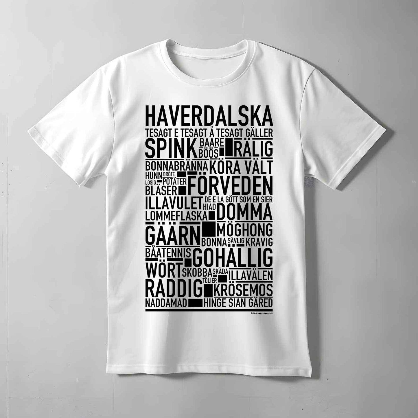 Haverdalska Dialekt Text T-shirt