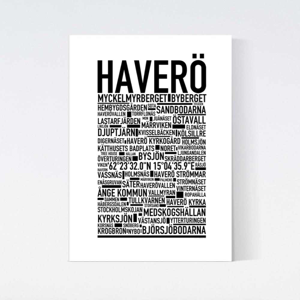 Haverö Text Poster