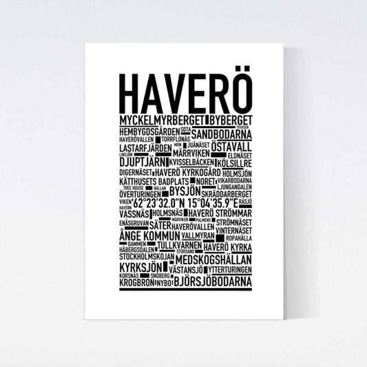 Haverö Text Poster