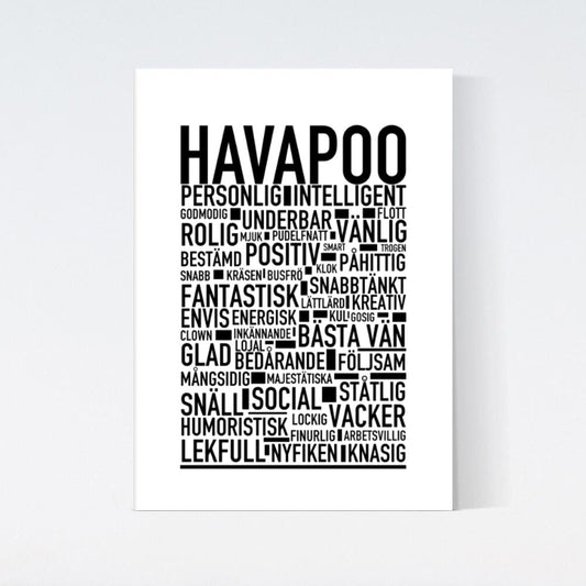 Havapoo Text Poster
