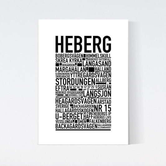 Heberg Text Poster