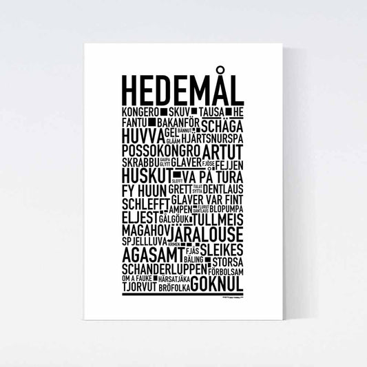 Hedemål Dialekt Text Poster