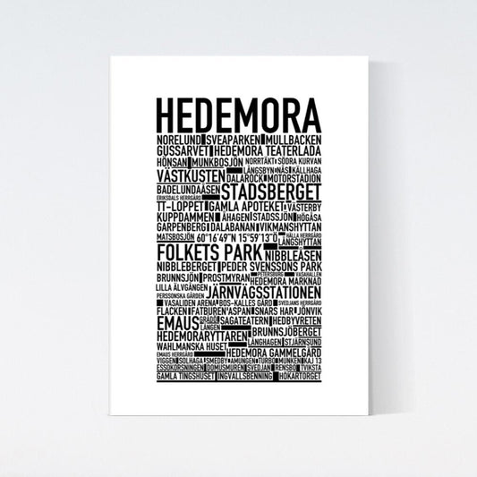 Hedemora Text Poster
