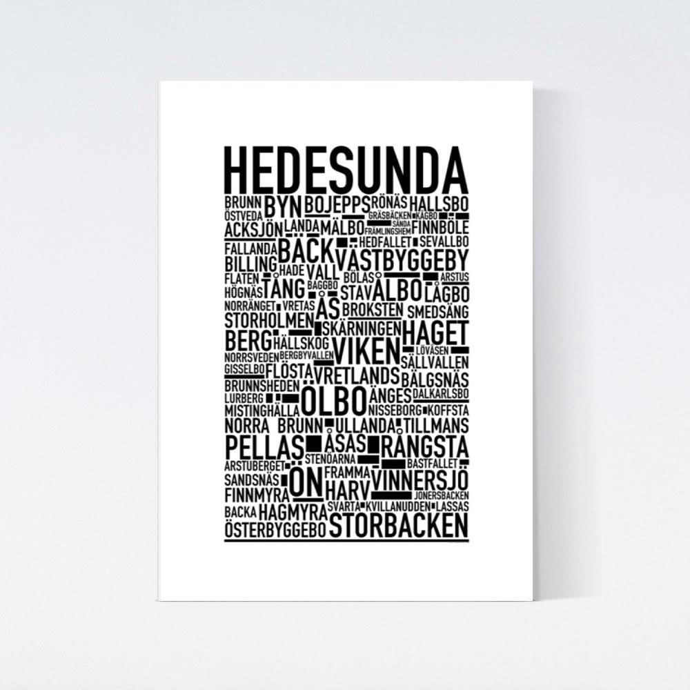 Hedesunda Text Poster