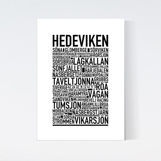 Hedeviken Text Poster