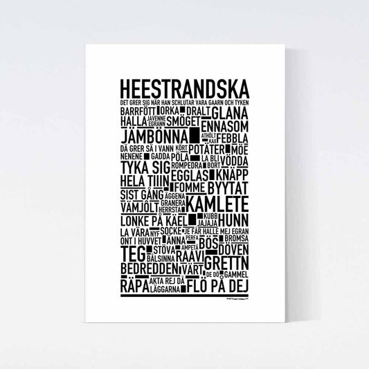 Heestrandska Dialekt Text Poster