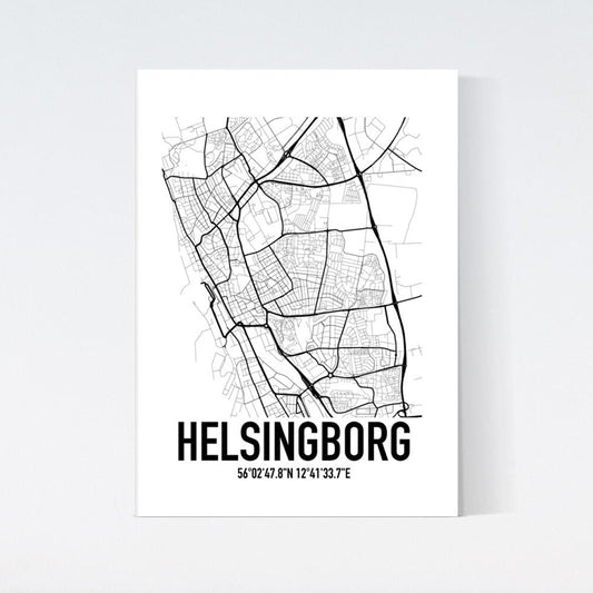 Helsingborg Karta Poster