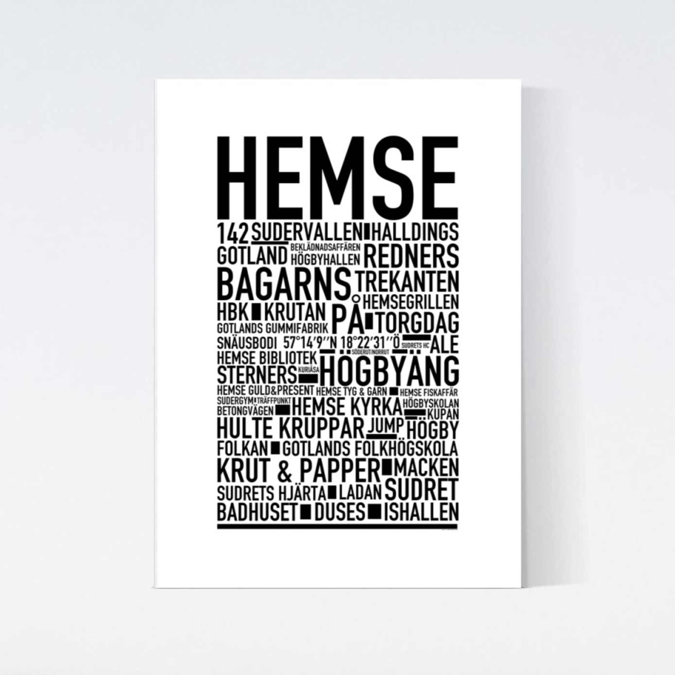 Hemse Text Poster