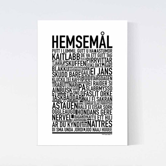 Hemsemål Dialekt Text Poster