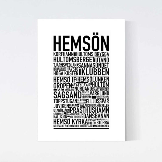 Hemsön Text Poster
