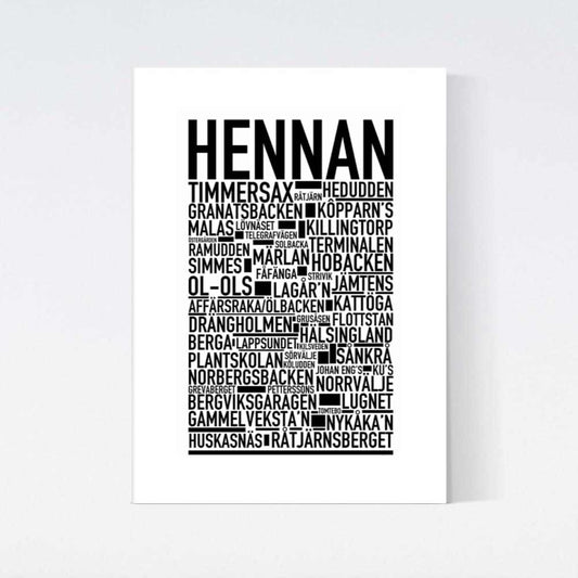 Hennan Text Poster
