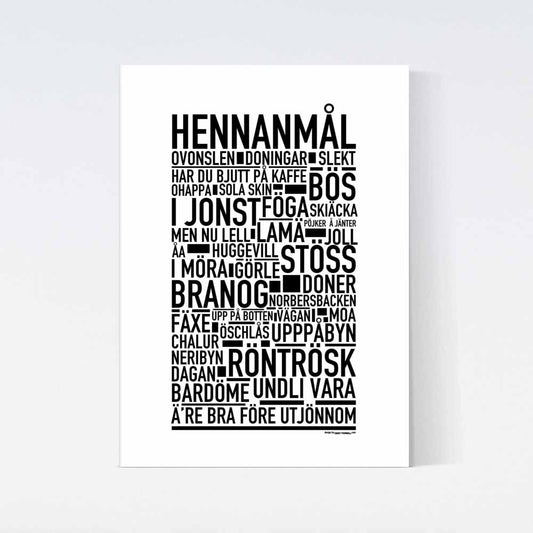 Hennanmål Dialekt Text Poster