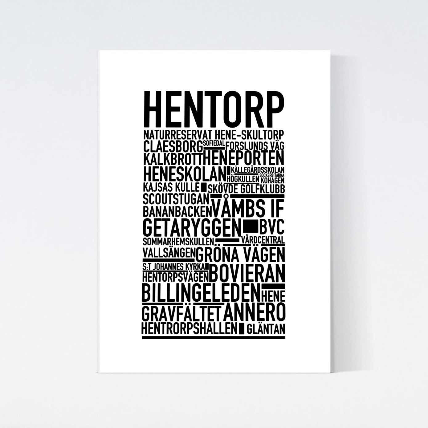 Hentorp Text Poster