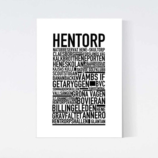Hentorp Text Poster