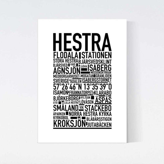Hestra Text Poster