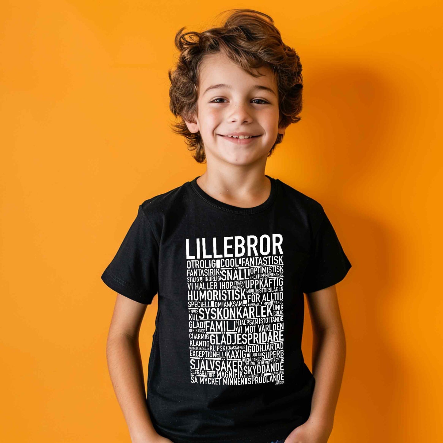 Lillebror Text Barn T-shirt