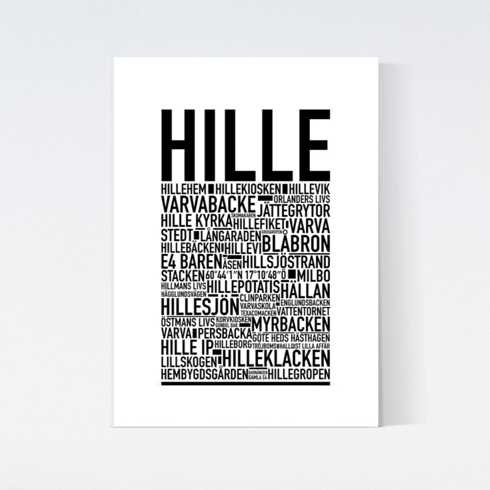 Hille Text Poster